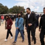 Libya’s FM visits migrants center with controversial DCIM chief