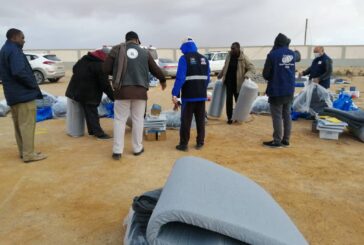 UN distributes winter items to displaced families in Tawergha