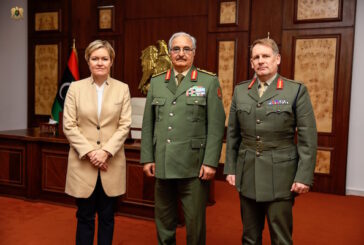 Marshal Haftar receives British Joint Forces Commander
