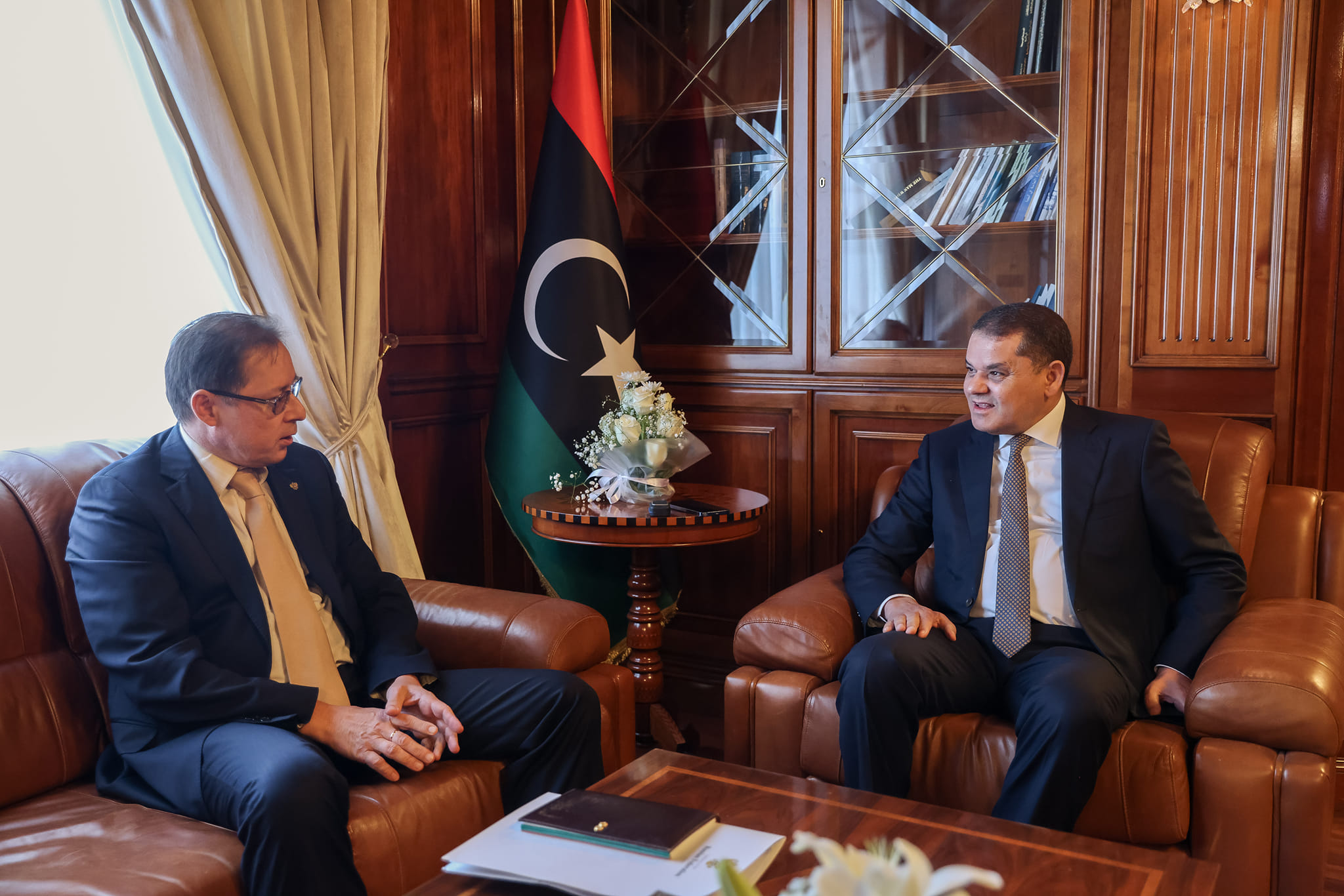 Dbeibeh talks economic cooperation with Russian ambassador