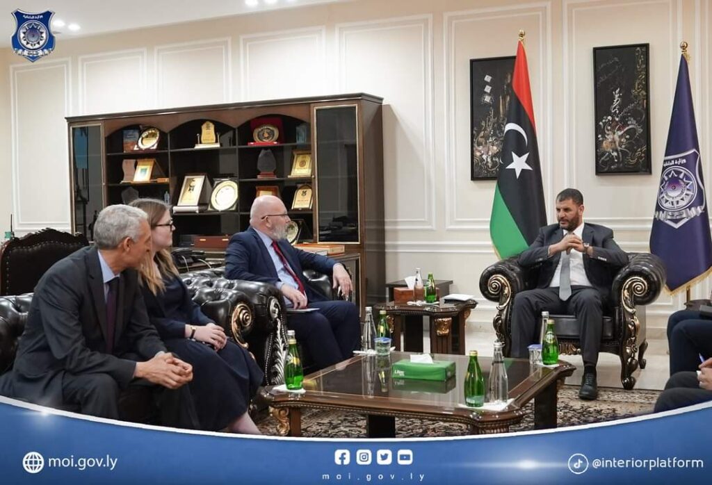 Interior Minister Briefs British Ambassador on Libya’s Border Security, Anti-Illegal Migration Plans Interior Minister Briefs British Ambassador on Libya’s Border Security, Anti-Illegal Migration Plans
