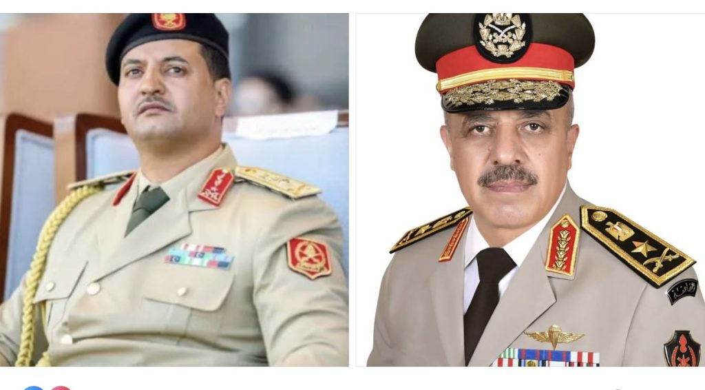 Egyptian Military Chief Congratulates New Libyan Army Chief of Staff Egyptian Military Chief Congratulates New Libyan Army Chief of Staff