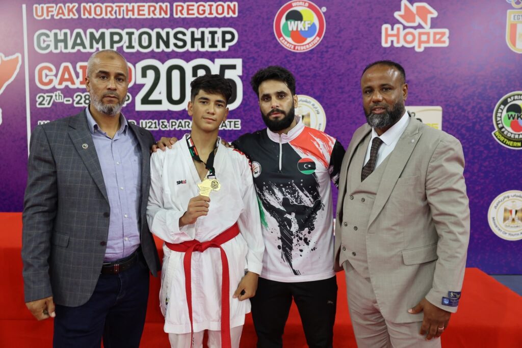 Libya’s heroes win medals in the championship, and Ben Hamid dedicates the gold to his country Libya's heroes win medals in the championship, and Ben Hamid dedicates the gold to his country.