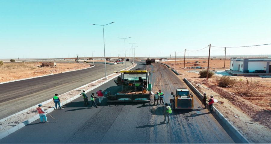 ‘Aasht Libya’ Road in Sirte Nears Completion as Part of Infrastructure Development Projects 'Long Live Libya' Road in Sirte Nears Completion as Part of Infrastructure Development Projects