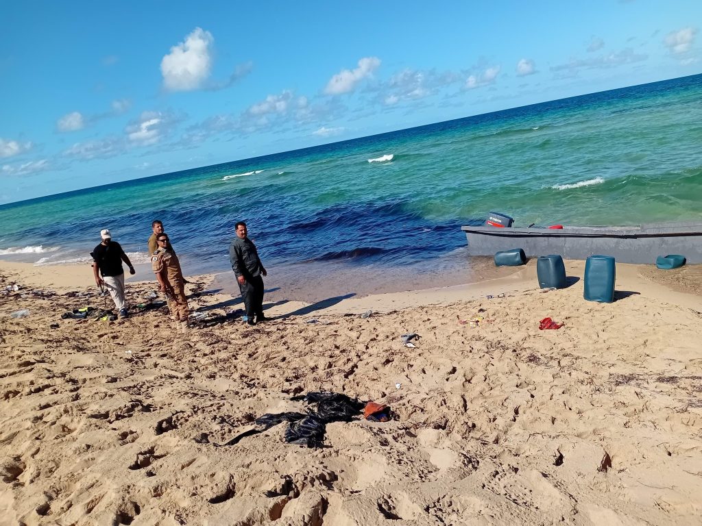 Foiling an illegal migration attempt east of Benghazi Foiling an illegal migration attempt east of Benghazi