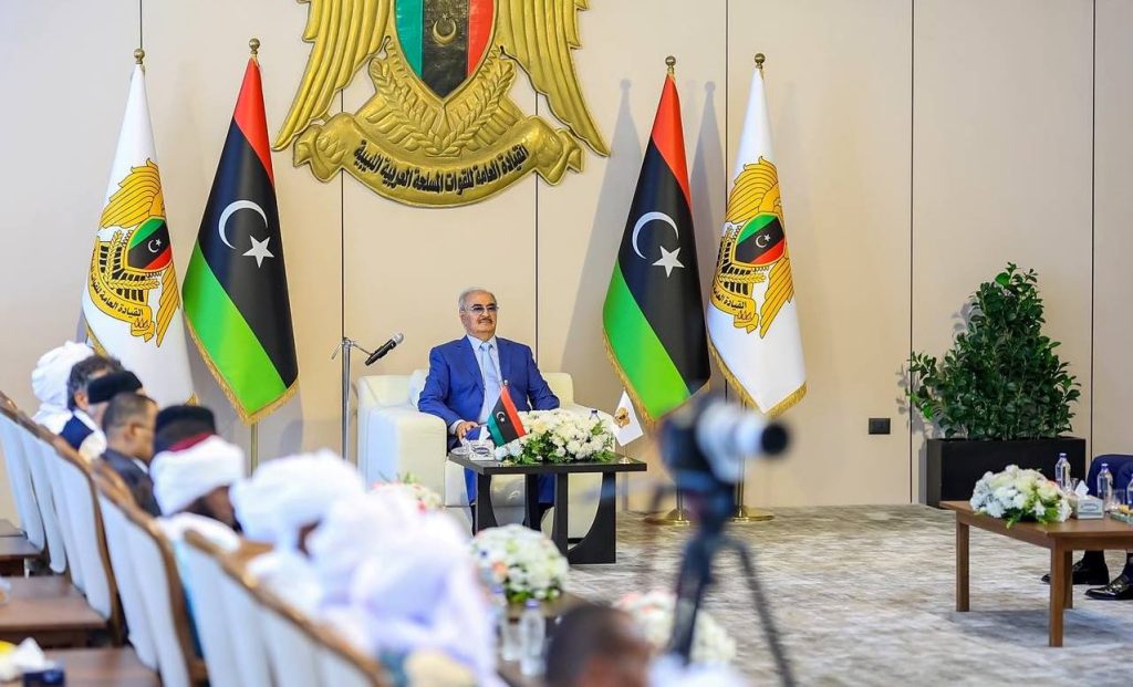 General Commander Receives Fezzan Dignitaries, Calls for "Organized National Movement" to Draw New Roadmap