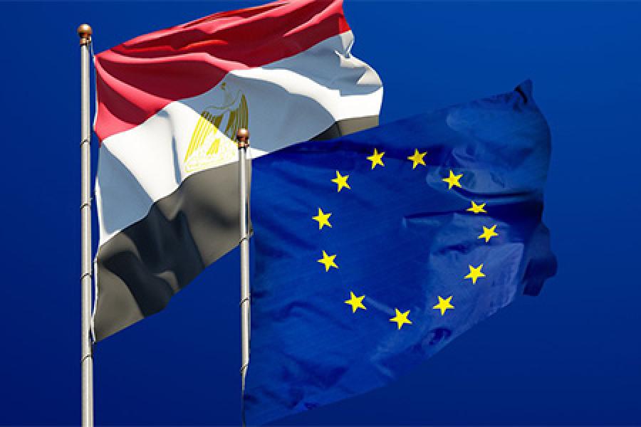 Egypt Today: A renewed partnership between the European Union and Egypt… and the Libyan file is among the consultation priorities Egypt eu flags