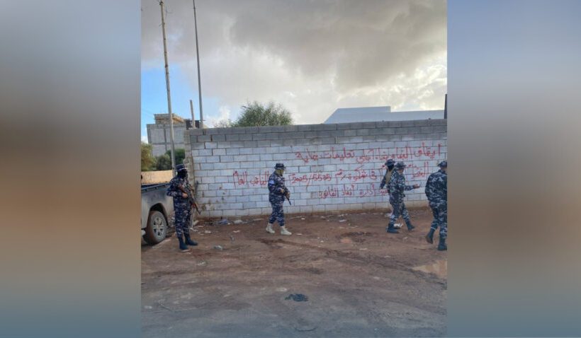 Enforcement of a prosecutorial order to halt illegal construction works in the Al-Rahba area Enforcement of a prosecutorial order to halt illegal construction works in the Al-Rahba area