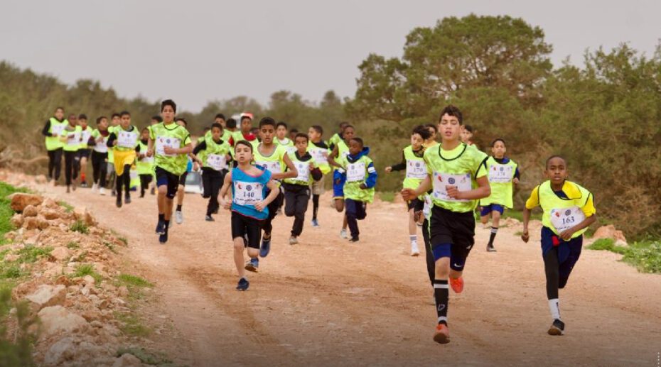 Launching of the Student Cross Country Championship in the city of Al-Abyar with wide participation Launching of the Student Cross Country Championship in the city of Al-Abyar with wide participation