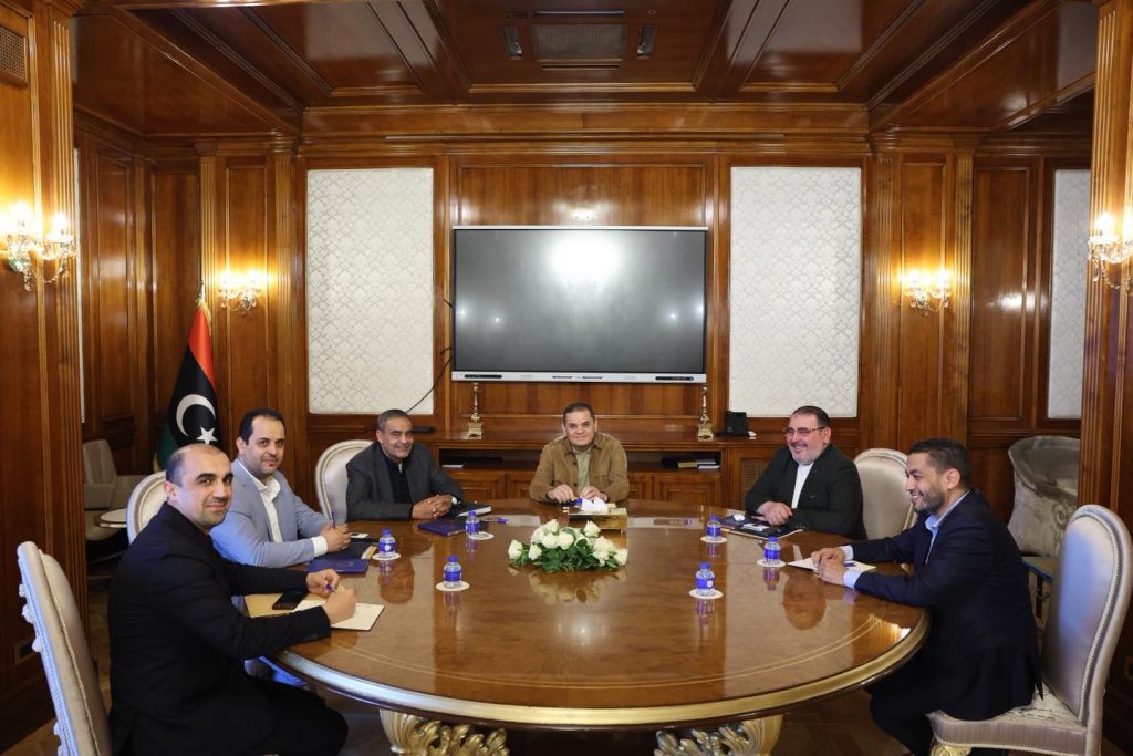 (Al-Dabaiba) examines the work progress in ongoing government projects and monitors their completion rates