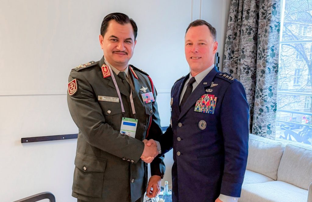 Saddam Haftar meets with Africom commander on the sidelines of Munich Security Conference 2026 Saddam Haftar meets with Africom commander on the sidelines of Munich Security Conference 2026