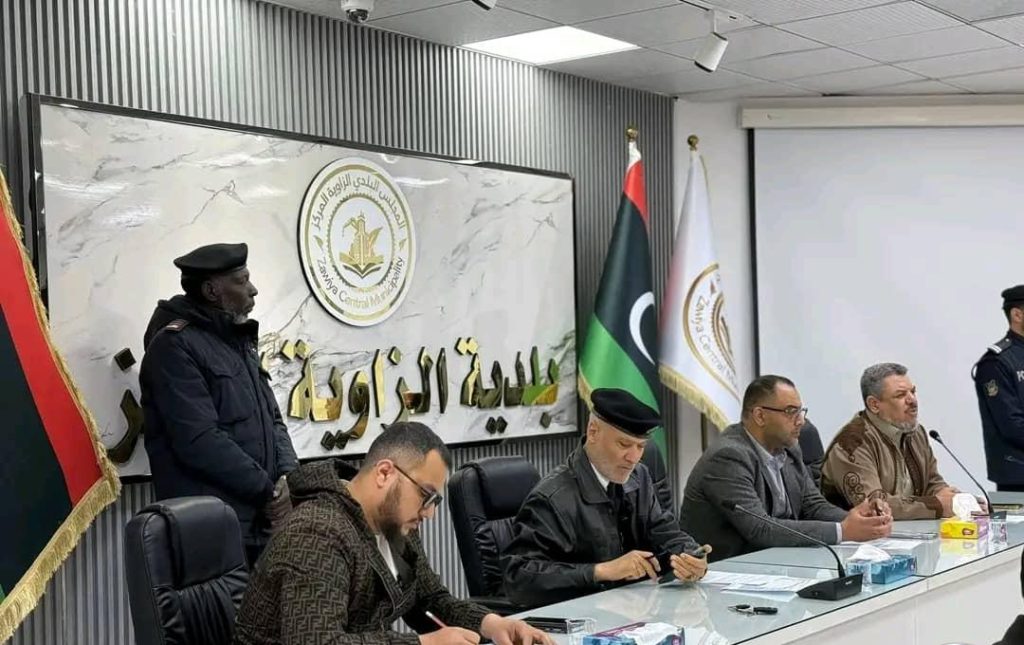 Security meeting to discuss the security situation and strengthen stability in the city of Al-Zawiya