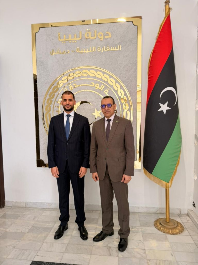 Head of the Libyan Mission in Syria discusses with the Mauritanian Ambassador bilateral relations and ways to support them at various levels