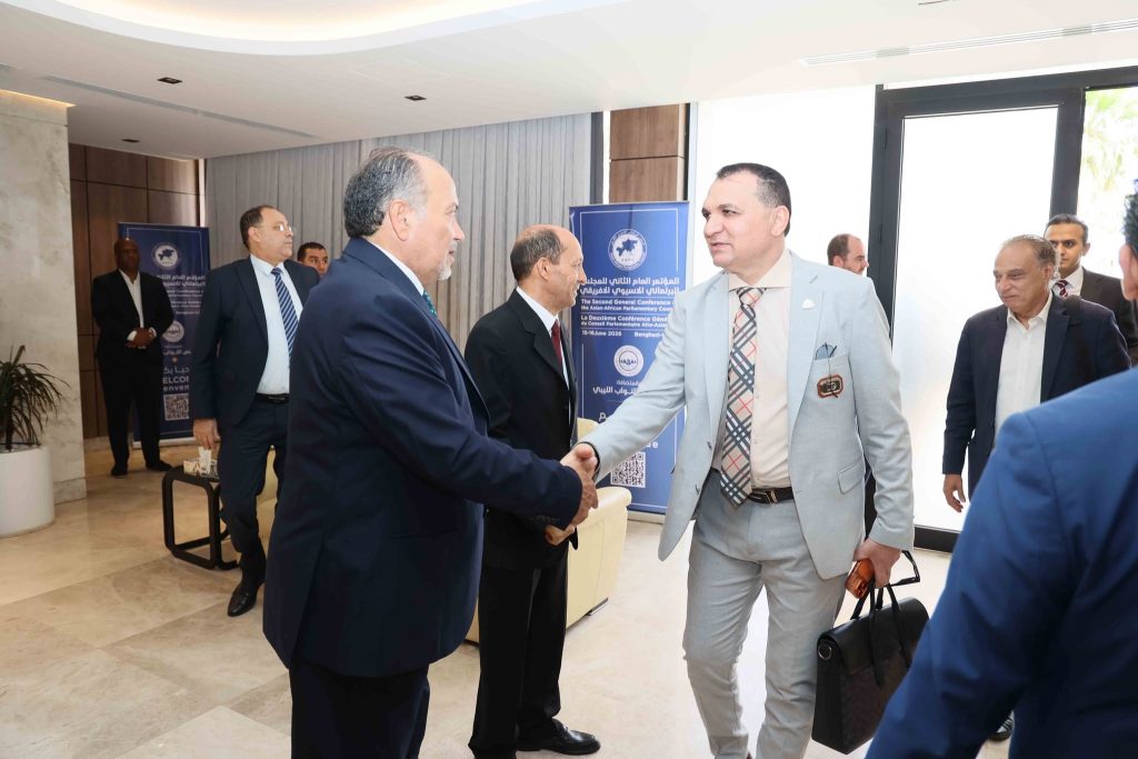 Parliamentary delegations from Arab and African countries arrive in Benghazi to participate in the Asian-African Parliamentary Conference