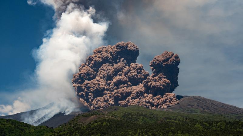 Mount Etna Continues Activity for Seventh Day as Italy Raises Aviation Alert Level Mount Etna Continues Activity for Seventh Day as Italy Raises Aviation Alert Level